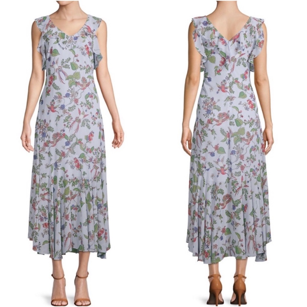 NANETTE LEPORE Floral Hummingbird Midi Maxi Dress